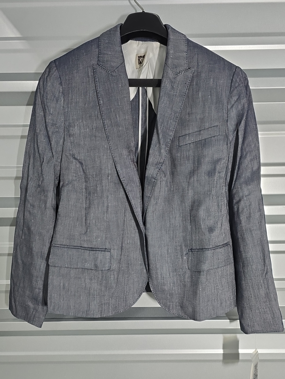 Anne Klein Blue And White  Women's Tailored Blazer